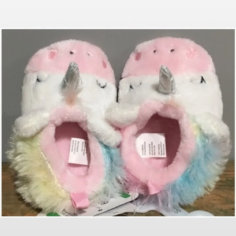New Sleepy Time Slippers Kid Baby Unicorn Shoes NWT